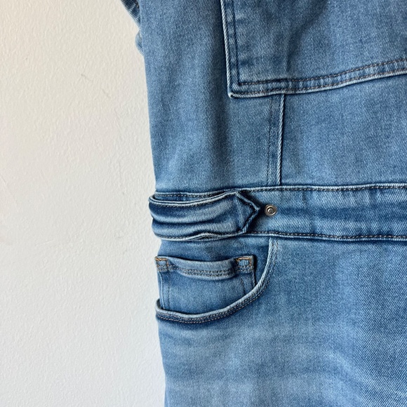 Good American Fit For Success Zip Front Short Sleeve Short Jumpsuit size 6 - 3XL - Picture 8 of 9